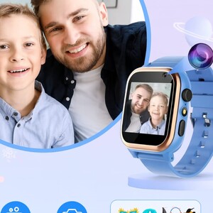 ساعة ذكية للأطفال بتصميم ممتع مع ألعاب تعليمية وكاميرا HD