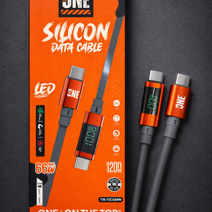 وصلة تايب سي|تايب سي one tik silicon cable 66w