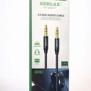 كابل صوت|GERLAX 3.5AUX AUDIO CABLE TPE