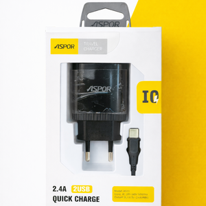 شاحن تايب سي| ASPOR CHARGER WITH 2USB