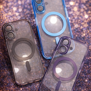 كفر ماغسيف الشفاف الفاخر Luxury Clear MagSafe CaseiPhone 16 Pro