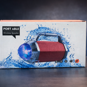 سماعة بلوتوث محمولة بإضاءة LEDPortable Bluetooth Speaker with LED Light