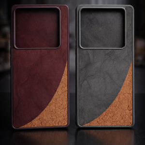 كفر جلد + كورك فاخر لهاتف Note 40 Pro Premium Leather & Cork Case – Note 40 Pro