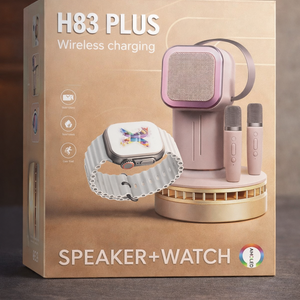 H83 PLUS Smart Karaoke Set – Speaker + Watch طقم كاراوكي ذكي مع سماعة ومكبر صوت وساعة