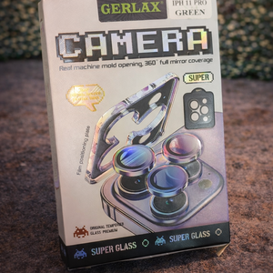 Gerlax Camera Lens Protector – iPhone 11 Pro (Green واقي عدسات جيرلاكس