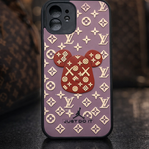 Luxury Teddy Monogram Case iPhone 12