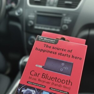 مستقبل بلوتوث للسيارة AUX (يدعم المكالمات والموسيقى)Car Bluetooth AUX Music Receiver (Hands-Free)