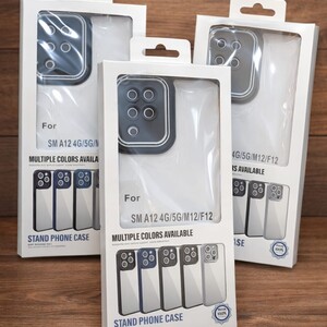 كفر شفاف بإطار سيليكون مقاوم للصدمات – جالكسي سامسونج A12/M12/F12 🔥