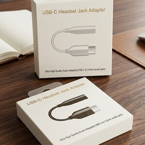 محول صوت Premium USB-C إلى 3.5mm (Ultra High Quality Audio)