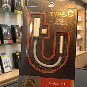 وصلة Type-C إلى 3.5mm مع شحن – TC-AUX Dual Adapter