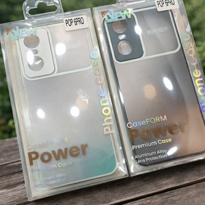 كفر مع حماية عدسة معدنية لهاتف Pop 6 Pro – Power Premium Case