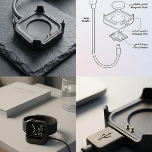 شاحن الساعة الذكية المغناطيسي new
