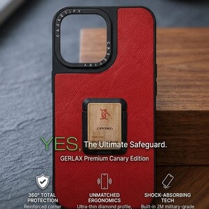 حافظة هاتف GERLAX Premium Canary Edition 14pro max