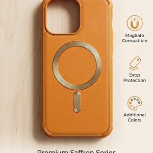 كفر "أوربان غارد" المغناطيسي - الإصدار الجلدي الفاخر (Urban Guard MagSafe - Saffron Edition ١٤ برو ماكس