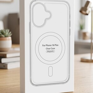 غلاف حماية شفاف كريستالي (Magnetic) لهاتف iPhone 16 Plus