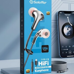 سماعة Soloffer U56 Type-C HiFi ذات الصوت النقي